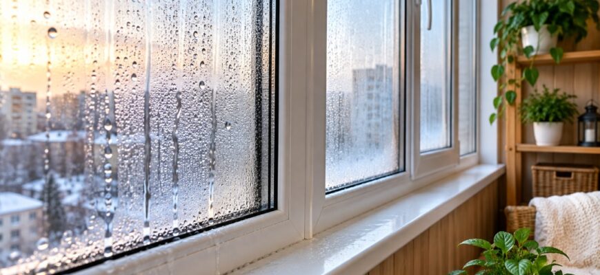 Почему потеют пластиковые окна на балконе